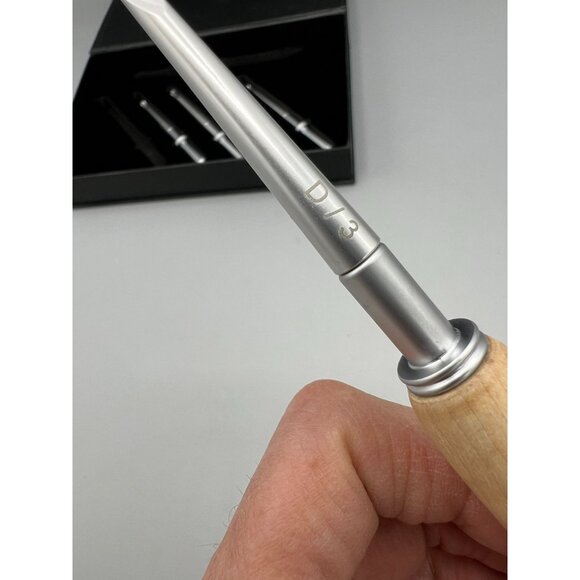 Crochet Hook Set Interchangeable Wood Handle 5 Sizes Kit Sawyer Creek Premium - Picture 2 of 12